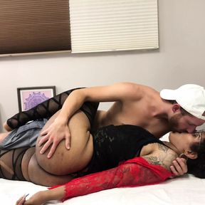 Kissing VERY HOT Trans Latina