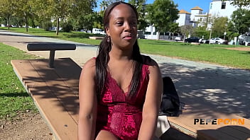 Is this black babe fit for porn?? She loves PUBLIC NUDITY!! Meet Paris