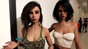 Hot Brunette With Big Tits Seduces John In Erotic 3D Hentai Visual Novel Scene