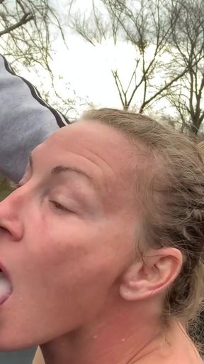 18yo kept Spewing piss &amp; cum on PE Teacher mouth full   Clip 2