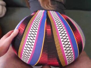 Fucked a girl with a big booty in torn leggings