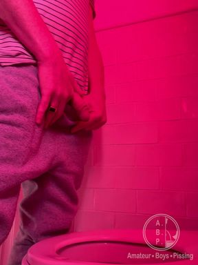 Amateur Sports Boy Caught Peeing