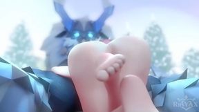 Rosaria gets analed by a colossal black monster cock