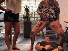 Femdom fetish strap porno