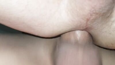 This close-up gay scene shows anal penetration in details