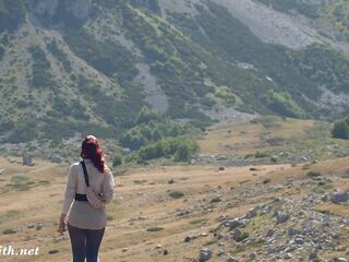 Hiking in a canyon