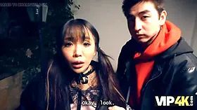 Vip4k. kawaii tourist sakura sucks stranger's dick in front of her bf in public