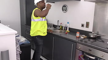 Rose Skies Take Plumber&#039_s BBC Like a Slut