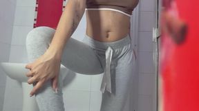 desperation in the bathroom