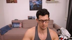 Masturbating with a White Thong on and a Tank Top