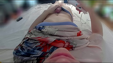 [FPOV] 18-Year-Old Trans Woman Reaches Climax with Her Magic Wand