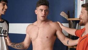 Men: Mouthful of Mills: Tied Trevor Takes it All