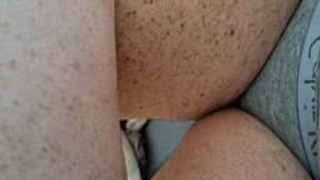 Admiring MY Freckled Hairy Legs