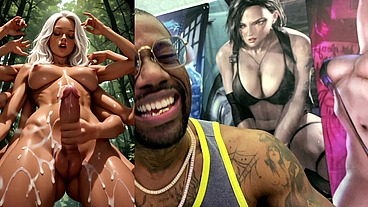 Multi Arm Transgender Jerking Off Her Girl Cock And Cumming All Over Your Face, AI Generated