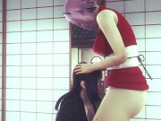 [NARUTO] Sakura growed massive futa cock and banged Hinata (3D PORN 60 FPS)