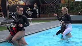 Shoulder Ride Practice in the pool - Part One - 1 - MP4 (HD)
