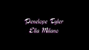ella milano and penelope tyler lesbian finger in lingerie
