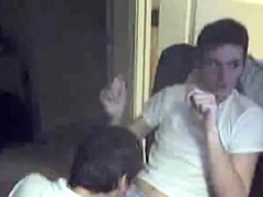 Swallow twink friend's cum