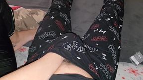 My Wife Gives Me a Handjob on the Couch While We Watch TV Together in the Evening