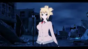 Hot Kohaku gets a handjob and boobjob in Dr Stone hentai