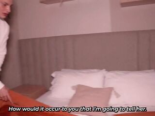 That babe's a natural at giving blowjobs! Brothers-in-law, but in the same daybed