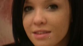 Riley Rebel 19 Yr Old w Small Perky Tits Fucks Glass Dildo