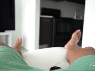 Step Mama caught Step Son jerking off Step Son got hard when voyeuring Step Mama and imagine to screw her doggy