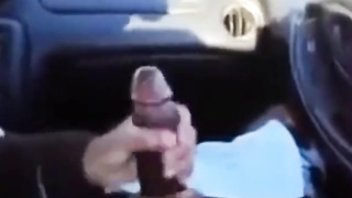 BBC gets a handjob in the car 7