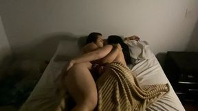 Lesbian lust explodes, intense missionary passion sparks, tender pussies entwined