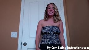 Red light green light cum eating instruction