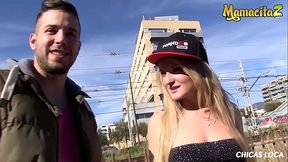 MamacitaZ - Hot Canadian Blondie Jemma Valentine Meets Big Spanish Cock Outdoor