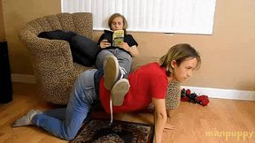 Human Furniture Foot Worship - Zeke Wolf - Elis Ataxxx - Manpuppy - MP4 720 Remaster