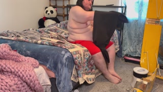 Gay Man Drying Off After Shower