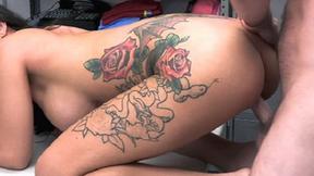 ”Officer Jack screwed badass Lily Lane at the backroom office”