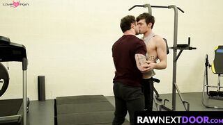 RawNextDoor.com - Tattooed hunk Markie More fucking skinny dude Christian Bay in the