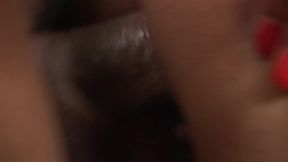 Two black girls play for big black cock