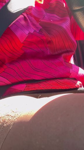I pulled over and rubbed my pussy in the car until I had an intense orgasm.   Clip 3