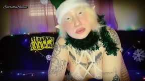 Elf smokes while staring at you