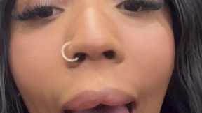 WATCH MY BIGGEST TONGUE FULL OF DROOL BY IZA CANDY FULL HD