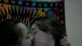 Two Brunettes Showing Bodies and Playing