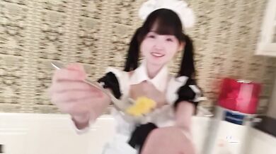 Japanese amateur KAWAII servant DoggyStyle is too comfortable 【BabyYurinJP Hentai Kawaii Girl】