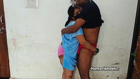 Amateur Indian housewife moans loud while getting her ass fucked by