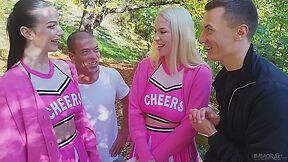 Busty Cheerleaders Cuckold Their Pervert Coach - Lady Gang & Vera Jawr