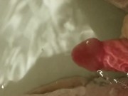 bathtub underwater cum shot