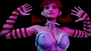 Red head girl with pigtails dancing - 3D Hentai