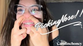Picking nose