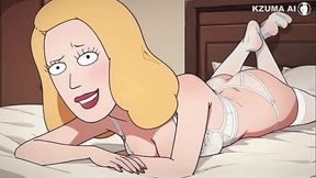 Beth Smith de calcinha atolada na bucetinha (AI Gerou)