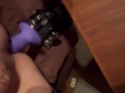 Sissy clit micropenis cums while on estrogen