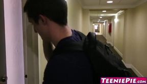 Petite babe Terra Cox gets her sweet teen twat demolished