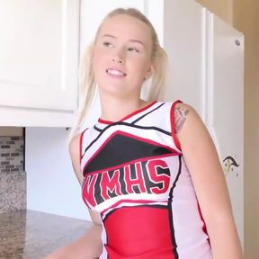 Blonde Cheerleader Layla Love On A Hard Cock